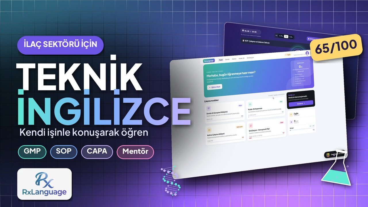 RxLanguage tanıtım videosu kapağı: İlaç sektörü için Teknik İngilizce